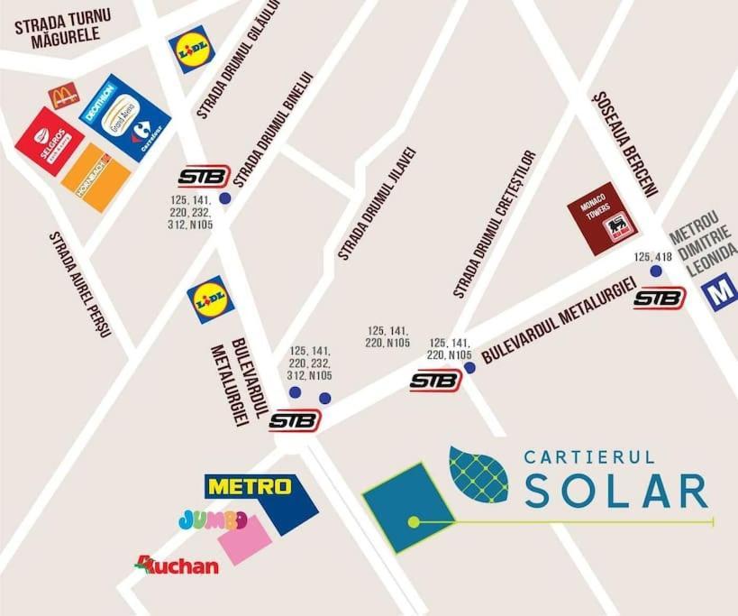 Apartment Solar 50, Private Parking, 2 Bedroom Bukarest Kültér fotó